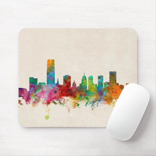 Oklahoma City Skyline Cityscape Muismat (Met muis)