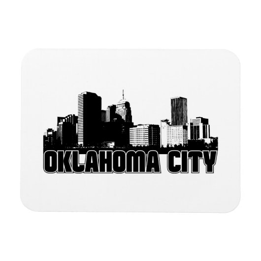 Oklahoma City Skyline Magneet (Horizontaal)