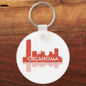 OKLAHOMA CITY SKYLINE - Sleutelhanger (Voorkant)