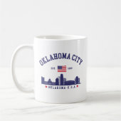Oklahoma City Skyline – Stars & Stripes Koffiemok (Links)