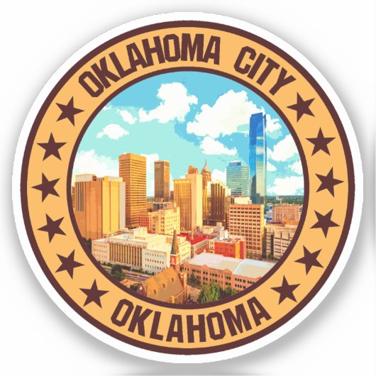 Oklahoma City Sticker (Voorkant)