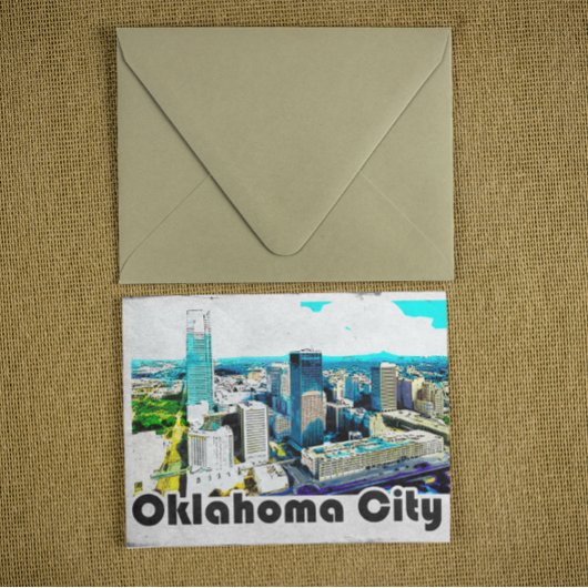 Oklahoma City Travel Uitzicht Briefkaart