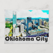 Oklahoma City Travel Uitzicht Briefkaart (Voorkant)