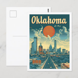 Oklahoma City Verenigde Staten Beroemde Reisplaats Briefkaart