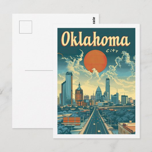 Oklahoma City Verenigde Staten Beroemde Reisplaats Briefkaart (Voorkant / Achterkant)