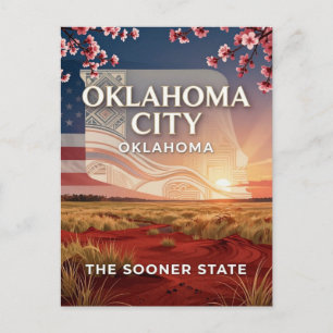 Oklahoma City Western Travel Erfgoed Briefkaart