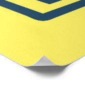 Oklahoma City Zoo Park  Giraffe Geel Blauw Poster (Hoek)