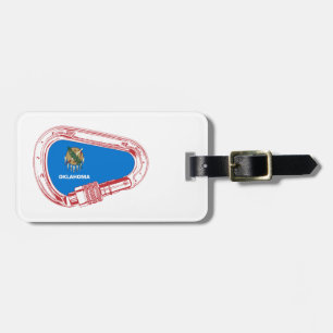 Oklahoma Climate Carabiner Bagagelabel