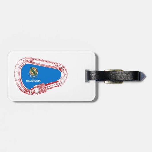 Oklahoma Climate Carabiner Bagagelabel (Achterkant horizontaal)