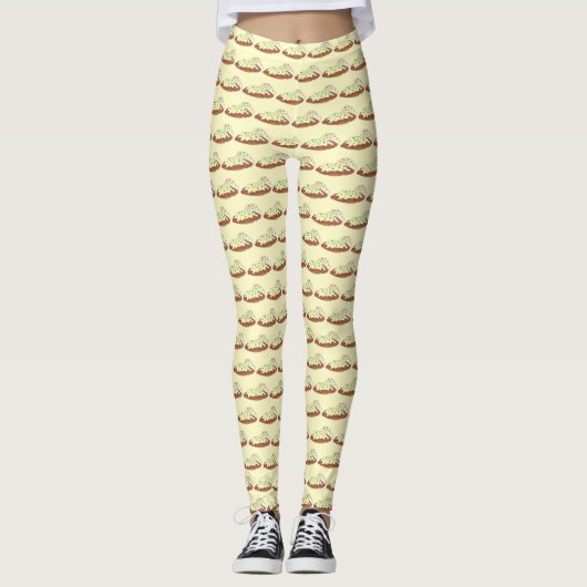 Oklahoma Country Chicken Fried Steak Foodie OK Leggings (Voorkant)
