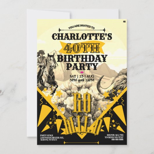 Oklahoma Cowgirl-stempel Kaart (Voorkant)