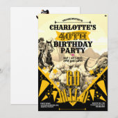 Oklahoma Cowgirl-stempel Kaart (Voorkant / Achterkant)