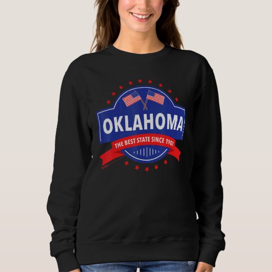 Oklahoma de beste staat sinds 1819 USA 4th of July Trui (Voorkant)