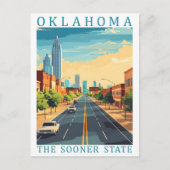 Oklahoma, de snellere Amerikaanse reisplaats Briefkaart (Voorkant)