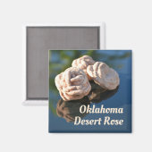Oklahoma Desert Rose Zand Kwarts Rots Magneet (Voorkant / Achterkant)
