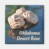 Oklahoma Desert Rose Zand Kwarts Rots Magneet (Voorkant)