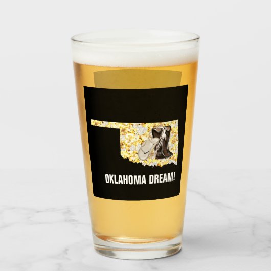OKLAHOMA DREAM! GLAS (Voorkant gevuld)