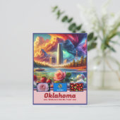 Oklahoma Essence oriëntatiepunten & Natuur Briefkaart (Staand voorkant)