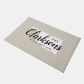 Oklahoma Family Monogram Staat Doormat Deurmat (Schuin)