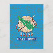 OKLAHOMA FLAG BRIEFKAART (Voorkant)