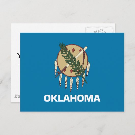 Oklahoma Flag Briefkaart (Voorkant / Achterkant)