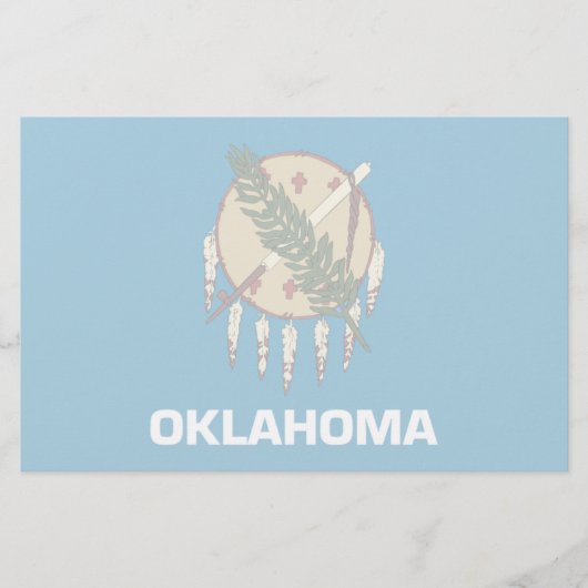 Oklahoma Flag Briefpapier (Voorkant)