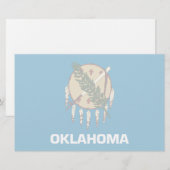 Oklahoma Flag Briefpapier (Voorkant / Achterkant)