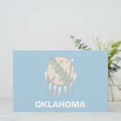 Oklahoma Flag Briefpapier (Staand voorkant)