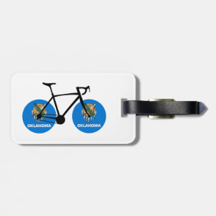 Oklahoma Flag Cycling Bagagelabel