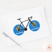 Oklahoma Flag Cycling Rechthoekige Sticker (Envelop)