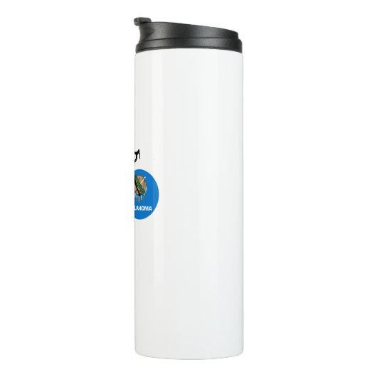 Oklahoma Flag Cycling Thermosbeker (Geroteerd rechts)