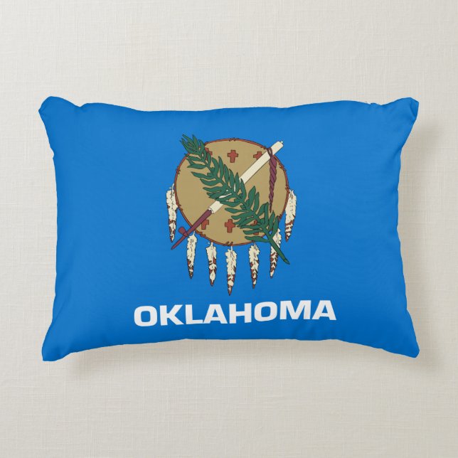 Oklahoma Flag Decoratief Kussen (Voorkant)