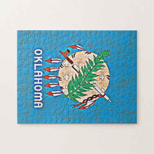 OKLAHOMA FLAG LEGPUZZEL (Horizontaal)