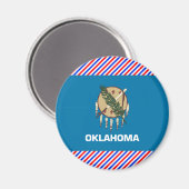 Oklahoma Flag Magneet (Voorkant / Achterkant)