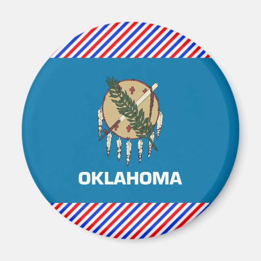 Oklahoma Flag Magneet (Voorkant)