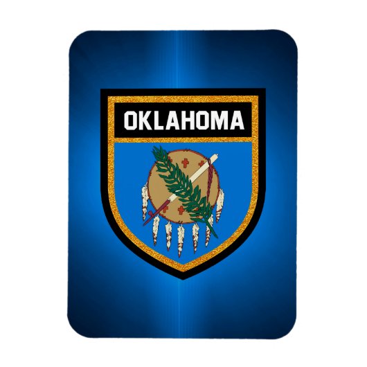 Oklahoma Flag Magneet (Verticaal)