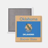 Oklahoma Flag Magnet (Voorkant / Achterkant)
