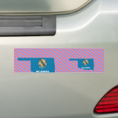 Oklahoma Flag Map Bumpersticker (Op auto)