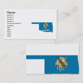 Oklahoma Flag Map Visitekaartje (Voorkant / Achterkant)