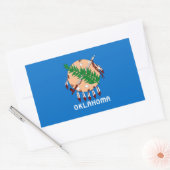 Oklahoma Flag Rechthoekige Sticker (Envelop)