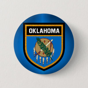 Oklahoma Flag Ronde Button 5,7 Cm