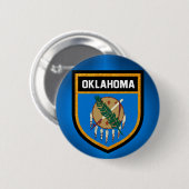 Oklahoma Flag Ronde Button 5,7 Cm (Voorkant /achterkant)