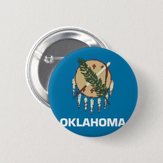 Oklahoma Flag Ronde Button 5,7 Cm (Voorkant /achterkant)