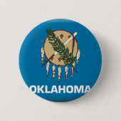 Oklahoma Flag Ronde Button 5,7 Cm (Voorkant)