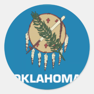 Oklahoma Flag Ronde Sticker