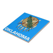Oklahoma Flag Tegeltje (Zijkant)