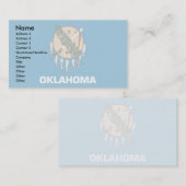 Oklahoma Flag Visitekaartje (Voorkant / Achterkant)