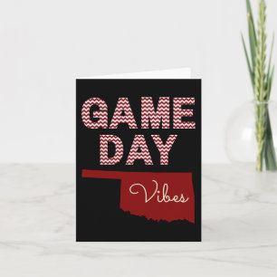 Oklahoma Football Game Day Vibes Herfst Kaart