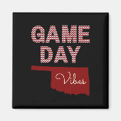 Oklahoma Football Game Day Vibes Herfst Magneet (Voorkant)