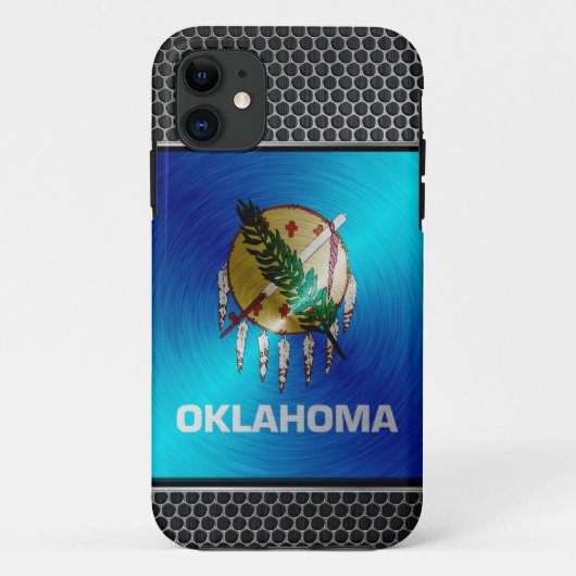 Oklahoma geborsteld metaal Case-Mate iPhone case (Achterkant)